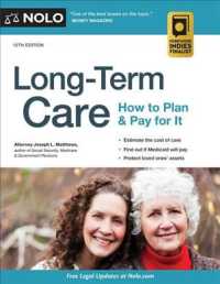 Long-Term Care : How to Plan and Pay for It (Long-term Care) （12 PAP/PSC）