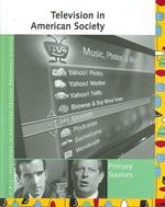TV in Am Scty Ref Lib 3v (Uxl Television in American Society Reference Library (Hardcover))