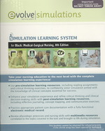 Simulation Learning System for Black and Hawks: Medical-Surgical Nursing (User Guide and Access Code) : Clinical Management for Positive Outcomes （8TH）