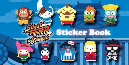 Street Fighter X Sanrio Sticker Book （CSM NOV ST）