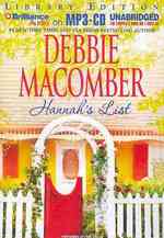 Hannah's List : Library Edition (Blossom Street) （MP3 UNA）