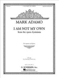 Mark Adamo : I Am Not My Own from Lysistrata