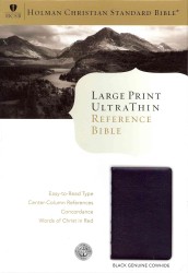 Holy Bible : Holman Christian Standard Bible, Black Genuine Cowhide, Leather, UltraThin Reference Bible （LRG）