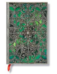 Esmeralda Mini Lined Notebook (Silver Filigree Collection) （NTB）