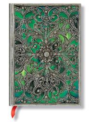 Esmeralda Midi Lined Notebook (Silver Filigree Collection) （JOU）