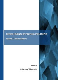 Review Journal of Political Philosophy Volume 7, Issue Number 1