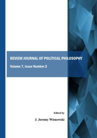 Review Journal of Political Philosophy : Volume 7, Issue Number 2