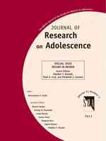 Journal of Research on Adolescence : Decade in Review (Journal of Research on Adolescence)
