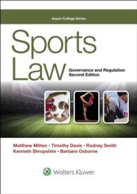 Sports Law : Governance and Regulation (Aspen College)
