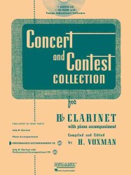 Concert and Contest Collection for B-Flat Clarinet : With Piano Accompaniment （CDR/BKLT）