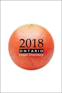 Ontario Legal Directory 2018 (Ontario Legal Directory)