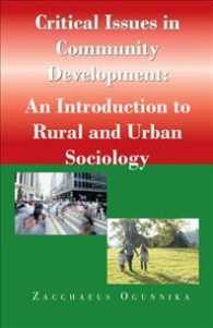 Critical Issues in Community Development : An Introduction to Rural and Urban Sociology