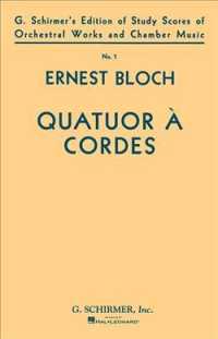 Quatuor a Cordes String Quartet : Study Score