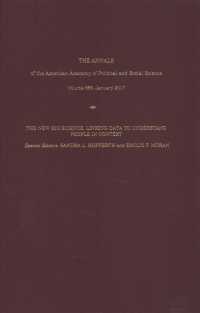 The Annals of the American Academy of Political and Social Science : New Developments in Data Collection: Linking Data Across Levels (Annals of the American Academy of Political and Social Scien)