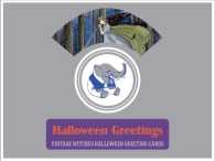 Halloween Greetings - Vintage Witches Halloween Greeting Cards (Greeting Card-halloween) （BOX CRDS）