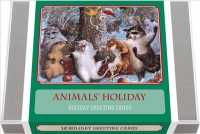 Animals Christmas - Vintage Holiday Greeting Cards : 12 Holiday Greeting Cards (Greeting Cards-christmas) （BOX GCR）
