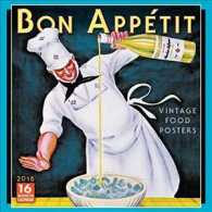 Bon Apptit 2018 Calendar : Vintage Food Posters （16M WAL）