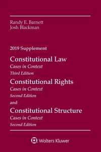 Constitutional Law : Cases in Context, 2019 (Supplements) （Supplement）