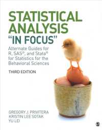 Bundle: Privitera: Statistical Analysis in Focus: Alternate Guides for R， Sas， and Stata for Statistics for the Behavioral Sciences， 3e (Paperback) + Privitera: Statistics for the Behavioral Sciences， 3e (Hardcover)