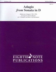 Adagio from Sonata in D : For 3 Trumpets and Bass Clef, Score & Parts: Medium-Difficult (Eighth Note Publications)