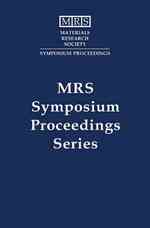 Amorphous Silicon Technology, 1990 : Symposium Held April 17-20, 1990, San Francisco, California, U.S.A. (Materials Research Society Symposium Proceed 〈192〉