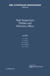 High Temperature Silicides and Refractory Alloys : Symposium Held November 29-December 3, 1993, Boston, Massachusetts, U.S.A (Materials Research, V)