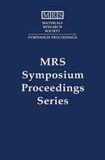 Anisotropic Nanoparticles--Synthesis, Characterization and Applications : Symposium Held November 27-29, 2000, Boston, Massachusetts, U.S.A. (Material