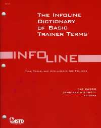 Dictionary of Basic Trainer Terms (Infoline Astd)