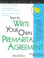 How to Write Your Own Premarital Agreement : With Forms (Legal Survival Guides) （3TH）