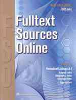 Fulltext Sources Online (2-Volume Set) : January 2008 (Fulltext Sources Online)