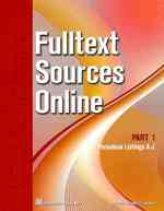 Fulltext Sources Online July 2010 (2-Volume Set) (Fulltext Sources Online) 〈22〉