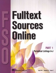 Fulltext Sources Online July 2012 (2-Volume Set) (Fulltext Sources Online (July Edition))