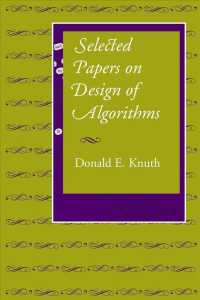 Selected Papers on Design of Algorithms (Lecture Notes) -- Hardback