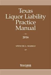 Texas Liquor Liability Practice Manual 2016