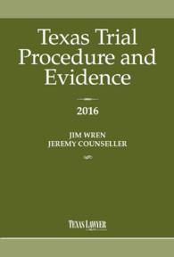 Texas Trial Procedure and Evidence 2016