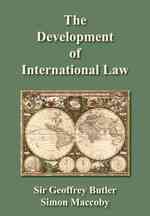 Development of International Law -- Hardback