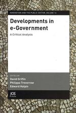 電子政府の発達<br>Developments in e-Government : A Critical Analysis (Innovation and the Public Sector)