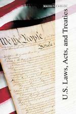 U.S. Laws, Acts and Treaties