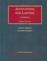 Materials on Accounting for Lawyers (University Casebook Series) （3rd ed.）