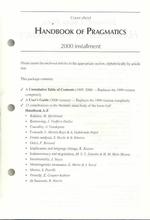 Handbook of Pragmatics : 2000 Installment (Handbook of Pragmatics) （Looseleaf）
