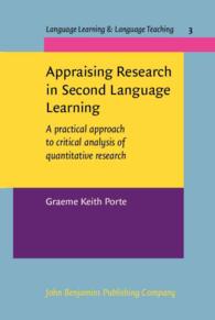 Appraising Research in Second Language Learning : A Practical Approach to Critical Analysis of Quantitative Research (Language Learning and Language T