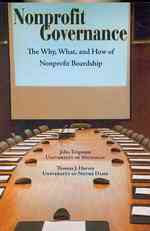 Nonprofit Governance : The Why, What, and How of Nonprofit Boardship