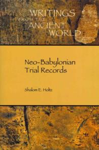 Neo-babylonian Trial Records (Writings from the Ancient World) -- Paperback / softback