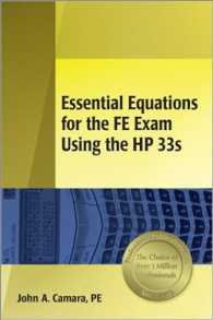 Essential Equations for the Fe Exam Using the Hp 33s