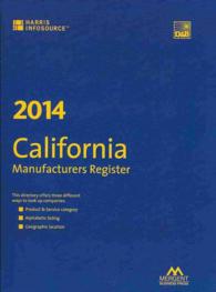 Harris California Manufacturers Register 2014 (Harris California Manufacturers Directory)