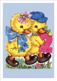 Ducklings Second Birthday Card (Birthday) （CRDS）