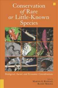 Conservation of Rare or Little-Known Species : Biological, Social, and Economic Considerations