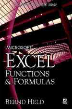 Microsoft Excel Functions and Formulas : Excel 97-Excel 2003