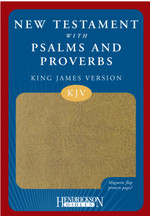 KJV New Testament with Psalms and Proverbs Tan Flexisoft, Magnetic closure