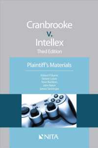 Cranbrooke V. Intellex : Plaintiff's Materials (Nita) （3 New）
